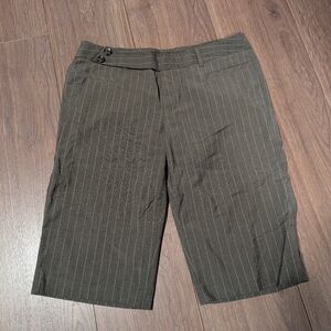 MEXX l long dressy shorts, Bermuda, grey gray pinstripe, size 8